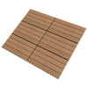 Terassilaatat 6 kpl WPC 60x30 cm 1,08 m² ruskea