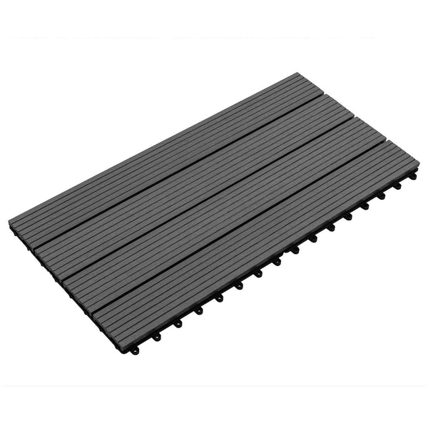 Laudat 6 kpl Musta 60 x 30 cm WPC