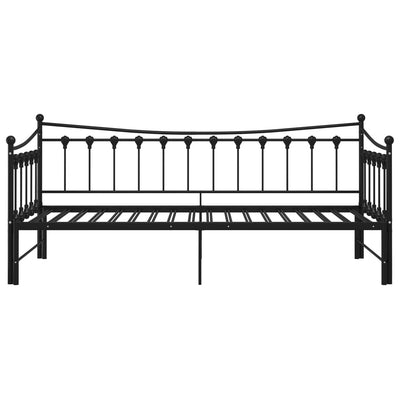 Vuodesohvan runko musta metalli 90x200 cm
