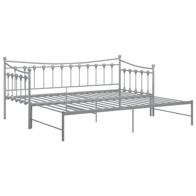 Vuodesohvan runko harmaa metalli 90x200 cm
