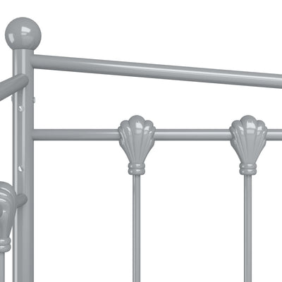 Harmaa vuodesohvan runko Cristiano 90x200cm (metalli)