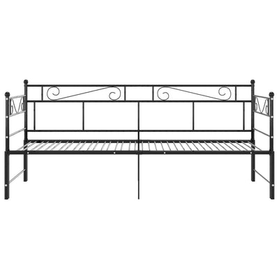 Vuodesohvan runko musta metalli 90x200 cm