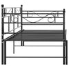 Vuodesohvan runko musta metalli 90x200 cm