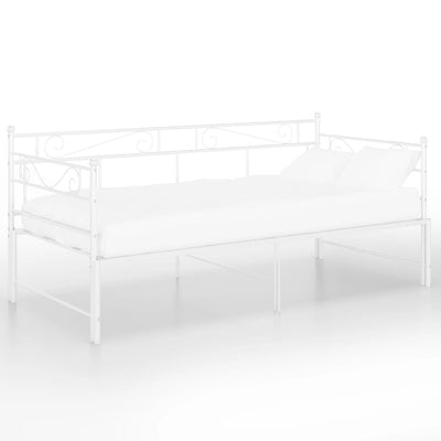 Vuodesohvan runko valkoinen metalli 90x200 cm