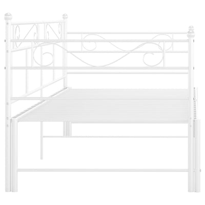 Vuodesohvan runko valkoinen metalli 90x200 cm