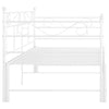 Valkoinen vuodesohvan runko Lenica 90x200cm (metalli)