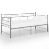Vuodesohvan runko harmaa metalli 90x200 cm