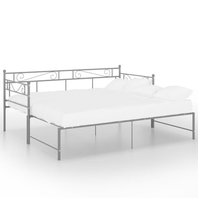 Vuodesohvan runko harmaa metalli 90x200 cm