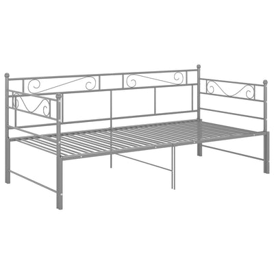 Vuodesohvan runko harmaa metalli 90x200 cm
