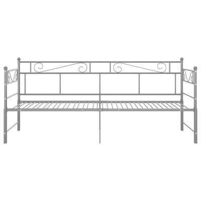 Vuodesohvan runko harmaa metalli 90x200 cm