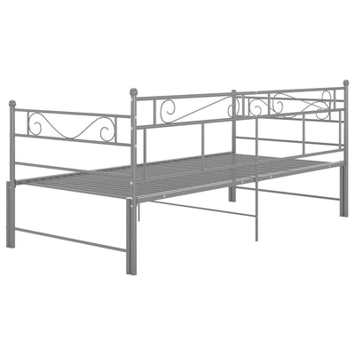 Vuodesohvan runko harmaa metalli 90x200 cm