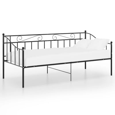 Sohvasängyn runko musta metalli 90x200 cm