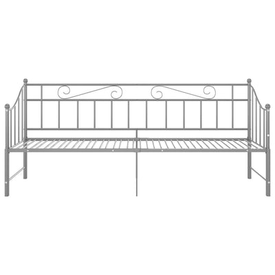 Vuodesohvan runko harmaa metalli 90x200 cm