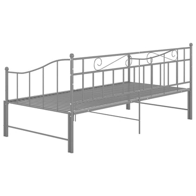 Vuodesohvan runko harmaa metalli 90x200 cm
