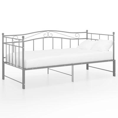 Vuodesohvan runko harmaa metalli 90x200 cm