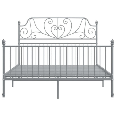 Harmaa sängynrunko Melpomena 160x200cm (metalli)