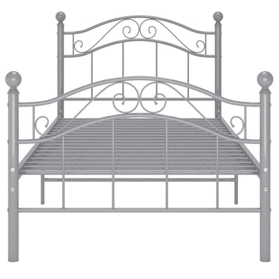 Harmaa sängynrunko Dinul 100x200cm (metalli)