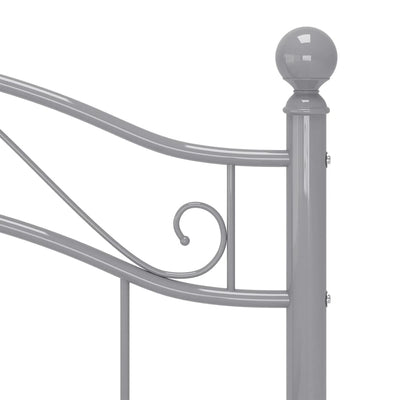 Harmaa sängynrunko Dinul 100x200cm (metalli)