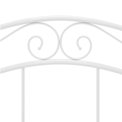 Valkoinen sängynrunko Totosel 120x200cm (metalli)