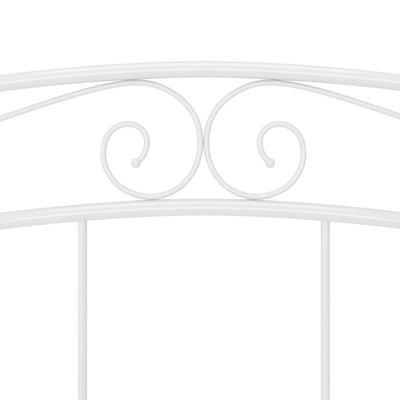 Valkoinen sängynrunko Totosel 160x200cm (metalli)