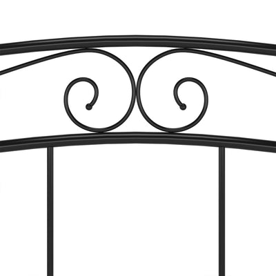 Musta sängynrunko Totosel 200x200cm (metalli)