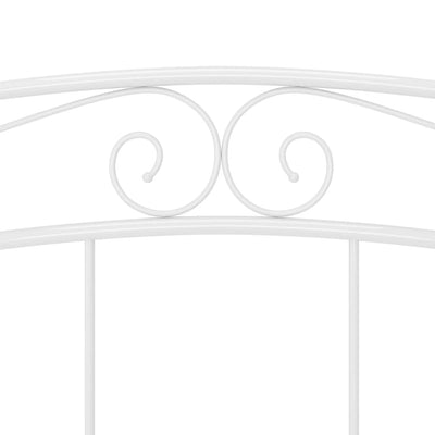 Valkoinen sängynrunko Totosel 200x200cm (metalli)