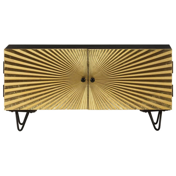 TV-kaappi 90x30x45 cm täysi mangopuu