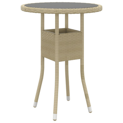 3-osainen Ulkoruokailuryhmä polyrottinki beige