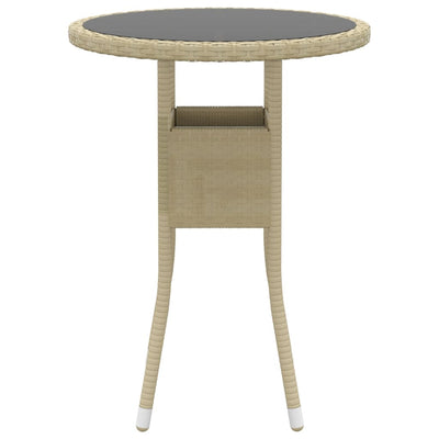 3-osainen Ulkoruokailuryhmä polyrottinki beige