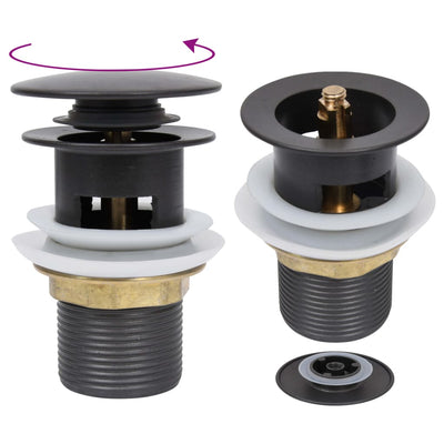 Harmaa vesilukko tulpalla ja ylivuodolla Franta 6,4x6,4x9,1cm