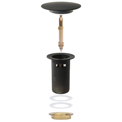 Harmaa vesilukko tulpalla ja ylivuodolla Franta 6,4x6,4x9,1cm