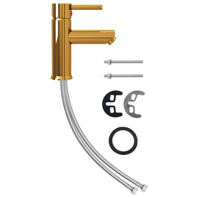 Kullanvärinen kylpyhuoneen pesualtaan hana Cyntia 130x176 mm