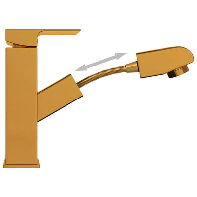 Kullanväri kylpyhuoneen pesualtaan hana ulosvedolla Edilberto 157x172 mm