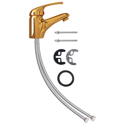 Kullanvärinen pesualtaan hana Tintea 13x10cm