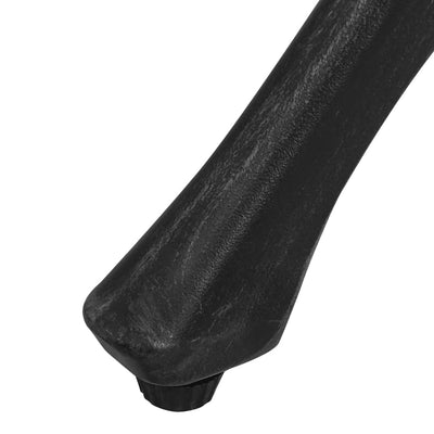 Puutarhapöytä musta 78x78x72 cm valualumiini