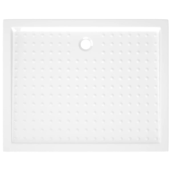 Suihkualusta valkoinen 80x100x4 cm ABS