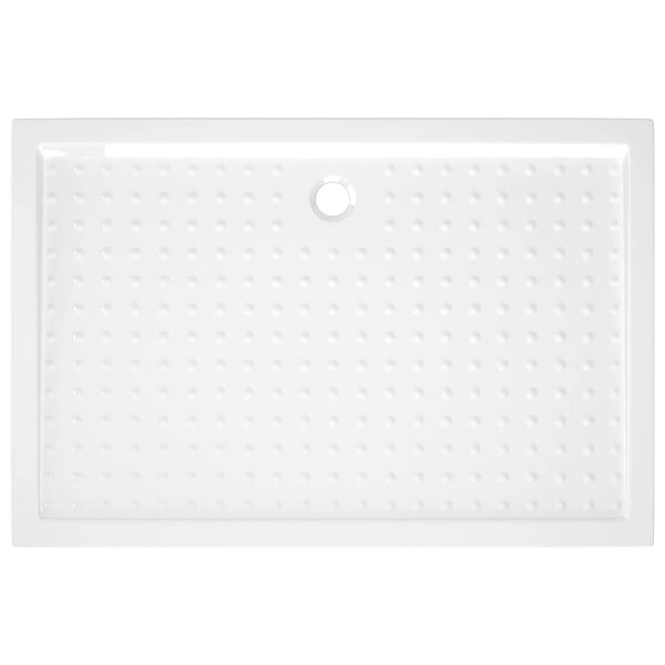 Suihkualusta valkoinen 80x120x4 cm ABS