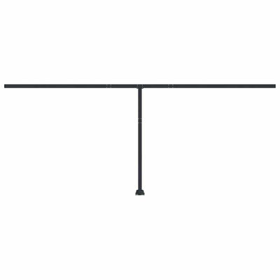 Antrasiitti markiisin tolppasarja Meldan 600x245cm (rauta)