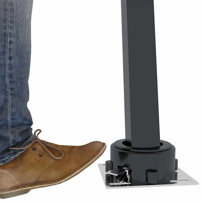 Antrasiitti markiisin tolppasarja Meldan 600x245cm (rauta)