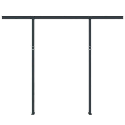 Antrasiitti markiisin tolppasarja Nenciu 300x245cm (rauta)