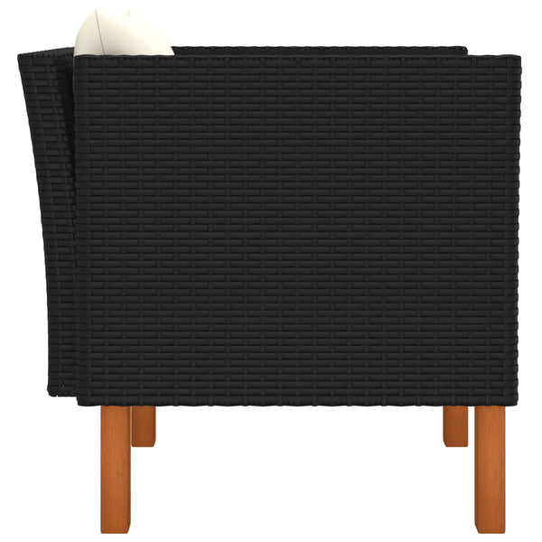 Puutarhasohva polyrottinki ja täysi eukalyptuspuu Minena