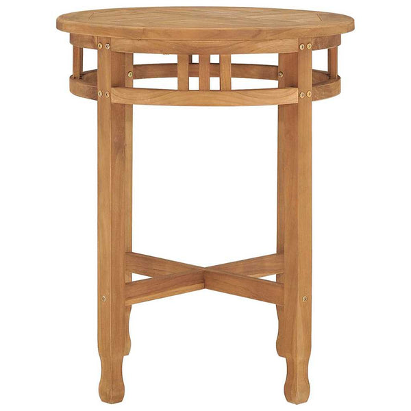 Bistropöytä Ø60x75,5 cm täysi tiikki