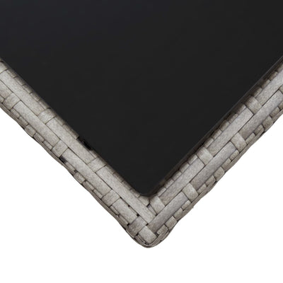 Harmaa puutarhasohvasarja Aftanasi 3-osainen (tyynyillä polyrottinki)