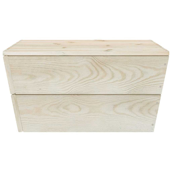 Puutarhapöydät 2 kpl 60x60x30 cm kyllästetty kuusi