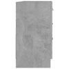 Allaskaappi betoninharmaa 63x30x54 cm tekninen puu