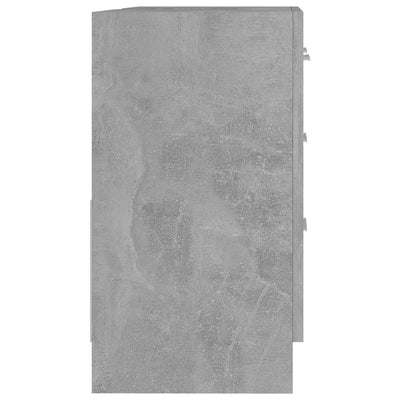 Betoninharmaa allaskaappi Arethya 63x30x54cm (puinen)