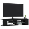 TV-taso LED-valoilla musta 135x39x30 cm