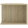 TV-taso LED-valoilla Sonoma-tammi 135x39x30 cm