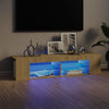 Sonoma tammi tv-taso led-valoilla Christelle 135x39x30cm