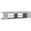 TV-taso LED-valoilla betoninharmaa 135x39x30 cm